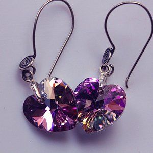 COPY - sterling silver and crystal earring